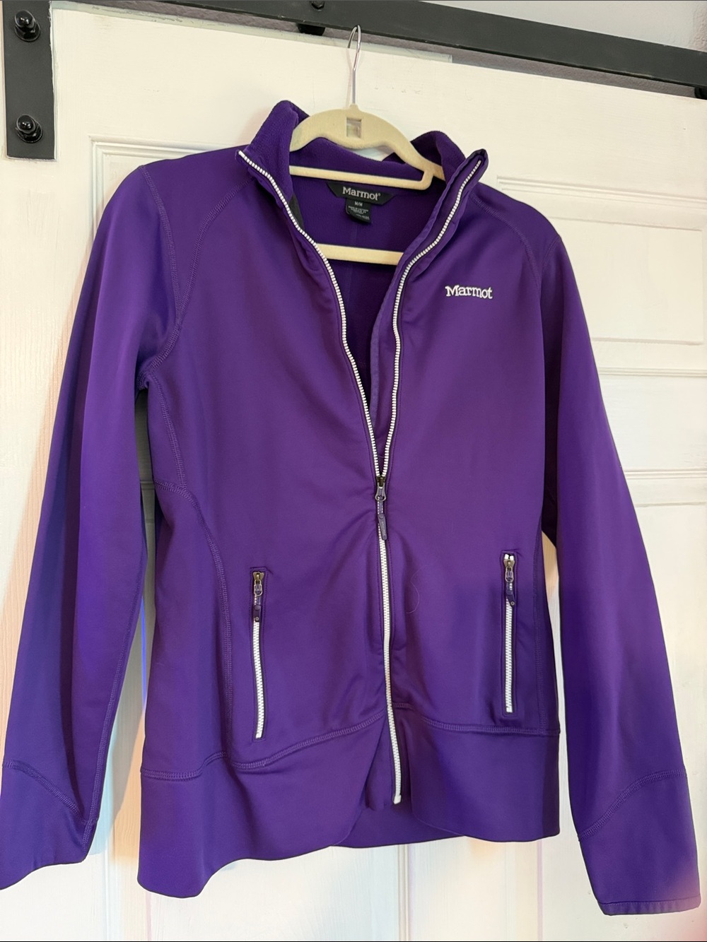 Marmot Women's Purple Full-Zip Utility Jacket with Contrast Zippers